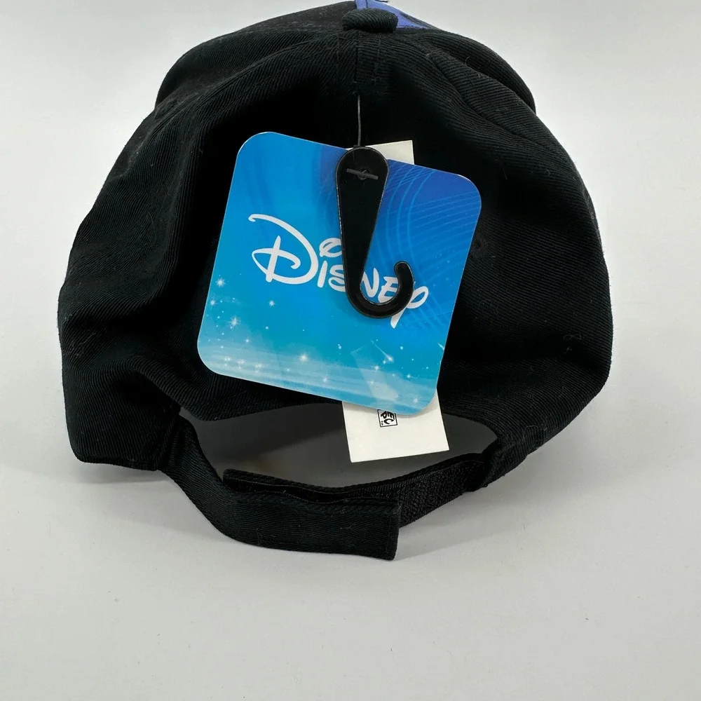 Disney Mickey Mouse Tropical Sunset Baseball Cap Black Palm Tree Hat NWT Adult